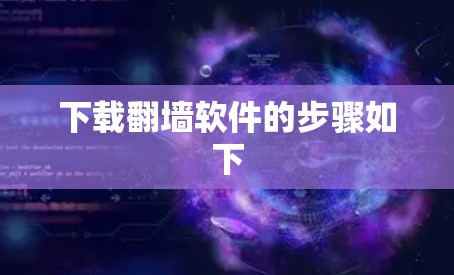 下载翻墙软件的步骤如下 下载翻墙软件的步骤如下