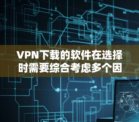 VPN下载的软件在选择时需要综合考虑多个因素，以确保安全性和可靠性。以下是详细的分析和建议