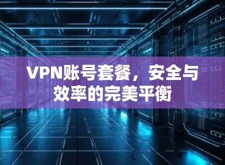 VPN账号套餐,安全与效率的完美平衡 VPN账号套餐,安全与效率的完美平衡