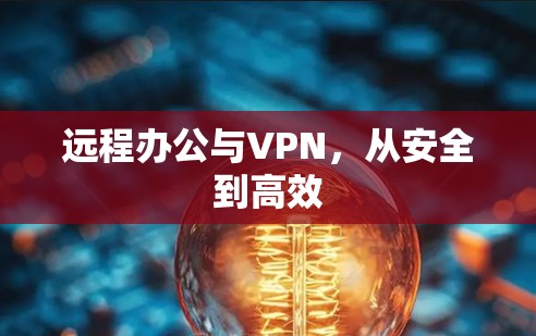 远程办公与VPN,从安全到高效 远程办公与VPN,从安全到高效