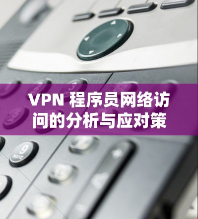 VPN 程序员网络访问的分析与应对策略