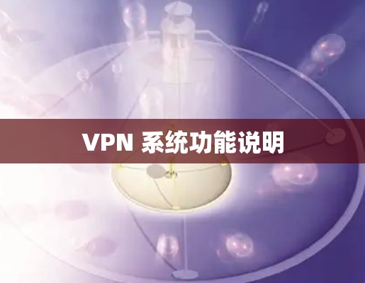 VPN 系统功能说明